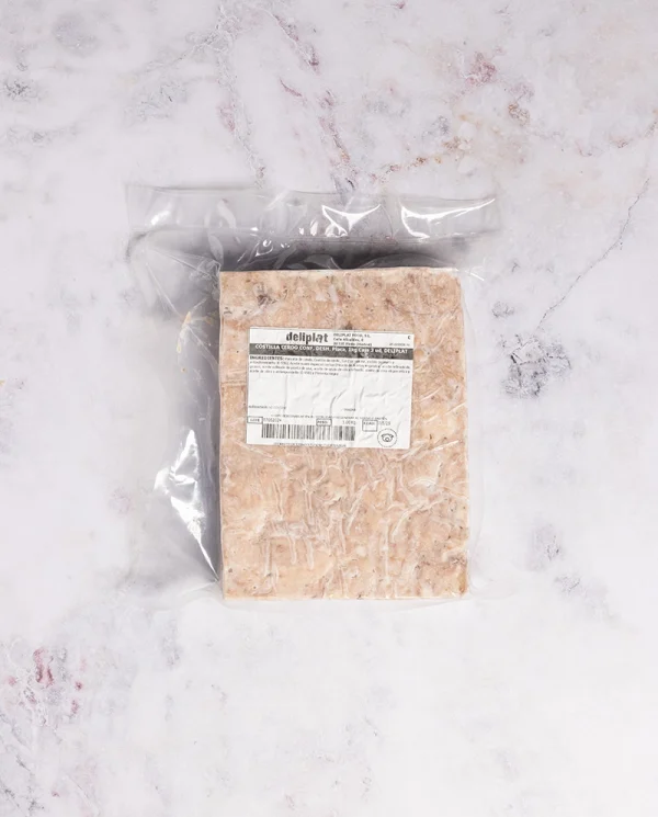 costilla de cerdo confitada